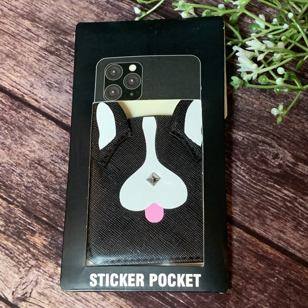 French Bull Dog Phone Sticker Pocket